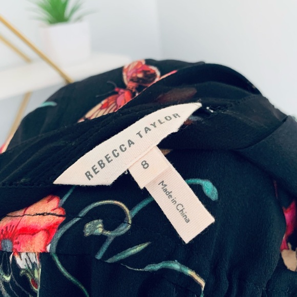 Rebecca Taylor • Meadow Floral Print Mini Dress • Retail $350 • Size 8 - Picture 4 of 13